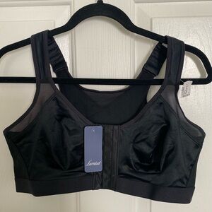 NWT Leonisa Posture Corrector Multifunctional Black Bra Size 38C